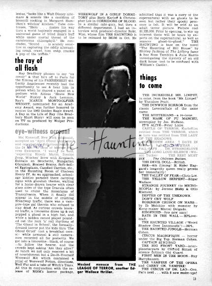 Famous Monsters of Filmland (USA), March, 1962 - No. 024, page 13