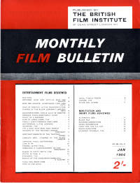 Magazine: Monthly Film Bulletin (UK), Jan. 1964