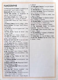 Book: Les fiches de L'hebdo cinéma, Robert Wise, back
