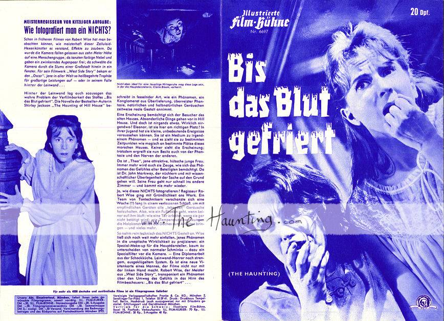 The Haunting, 1963, MGM Germany, 2-fold, 2-sided booklet, front