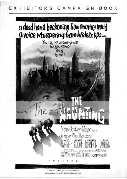 The Haunting, 1963, MGM USA, Campaign book, cover