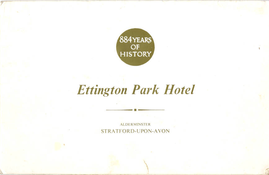 Ettington Park, 1969 Hotel Brochure, #1