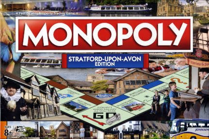 Monopoly, 2016 edition, Stratford-upon-Avon variation featuring Ettington Park, Box, Front